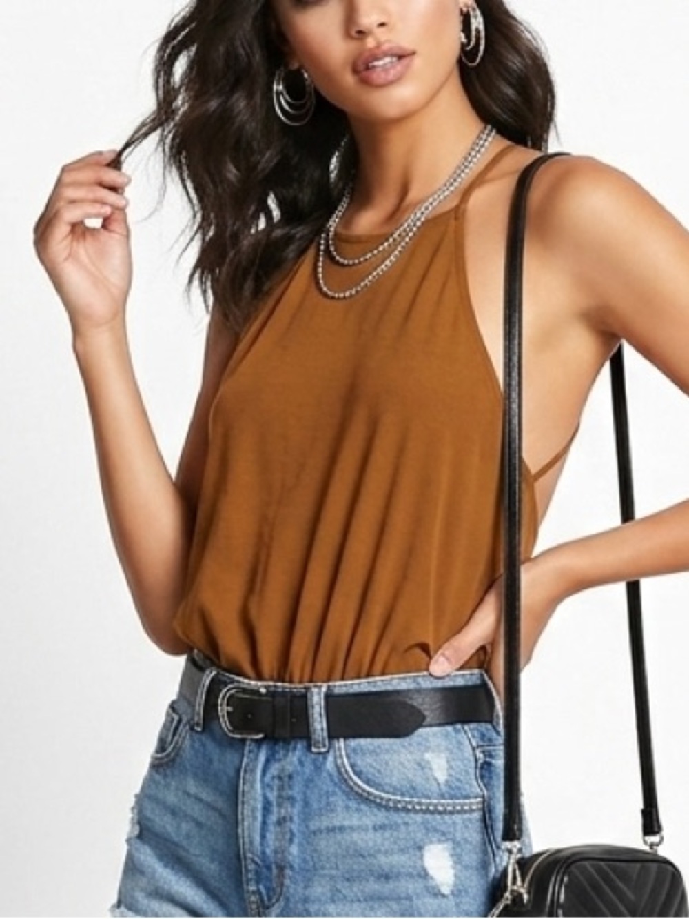 FOREVER 21 | NWT HIGH NECK HALTER BODYSUIT